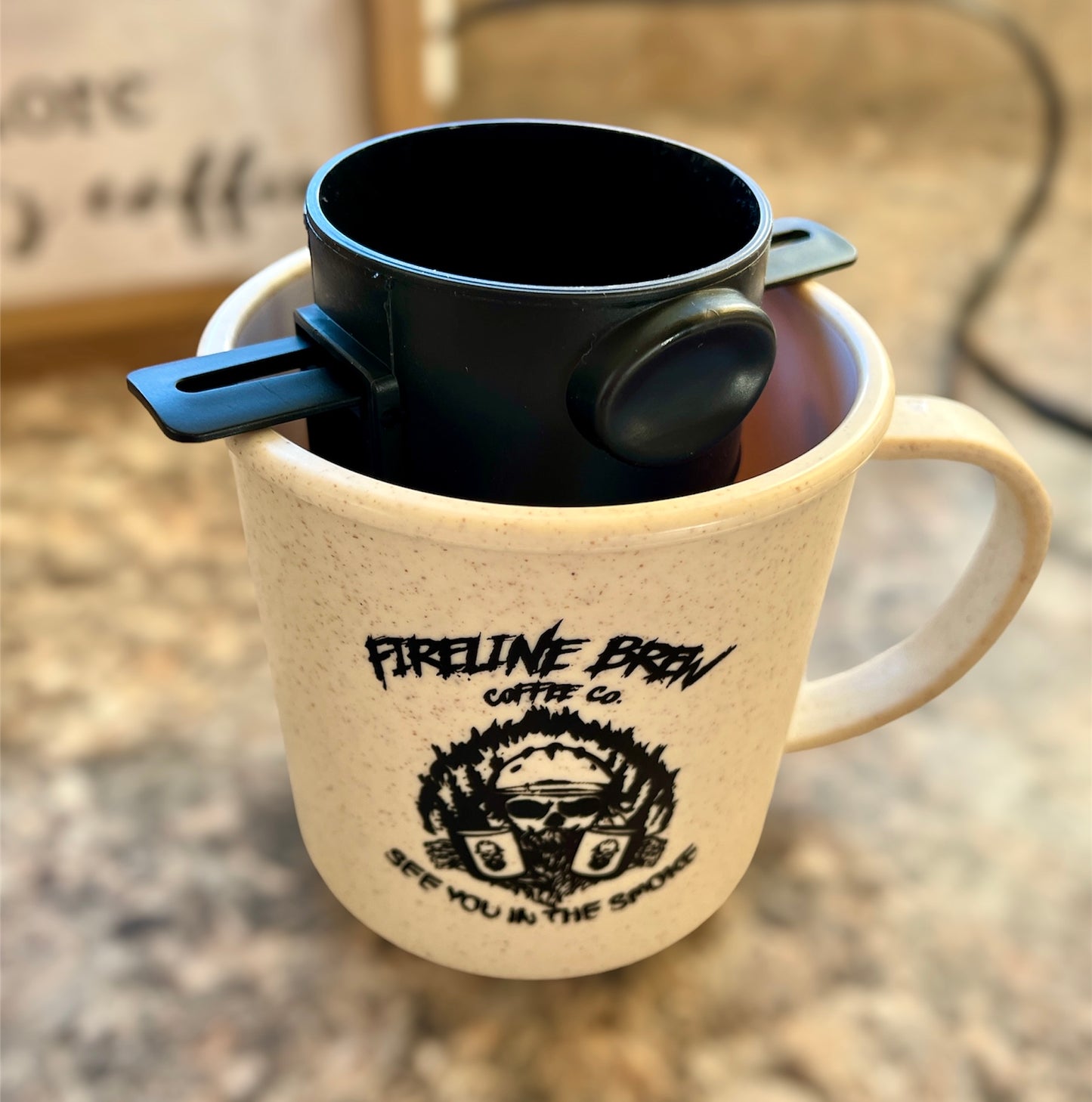 Mug, Grinder and Pour Over Filter