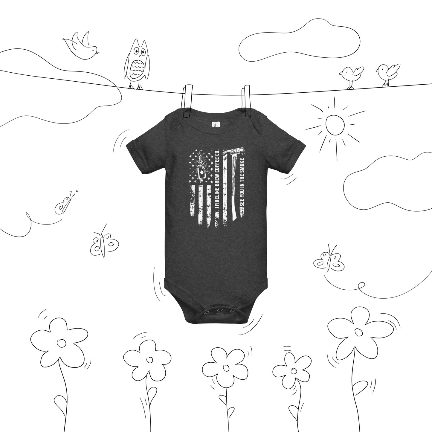 Baby short sleeve one piece