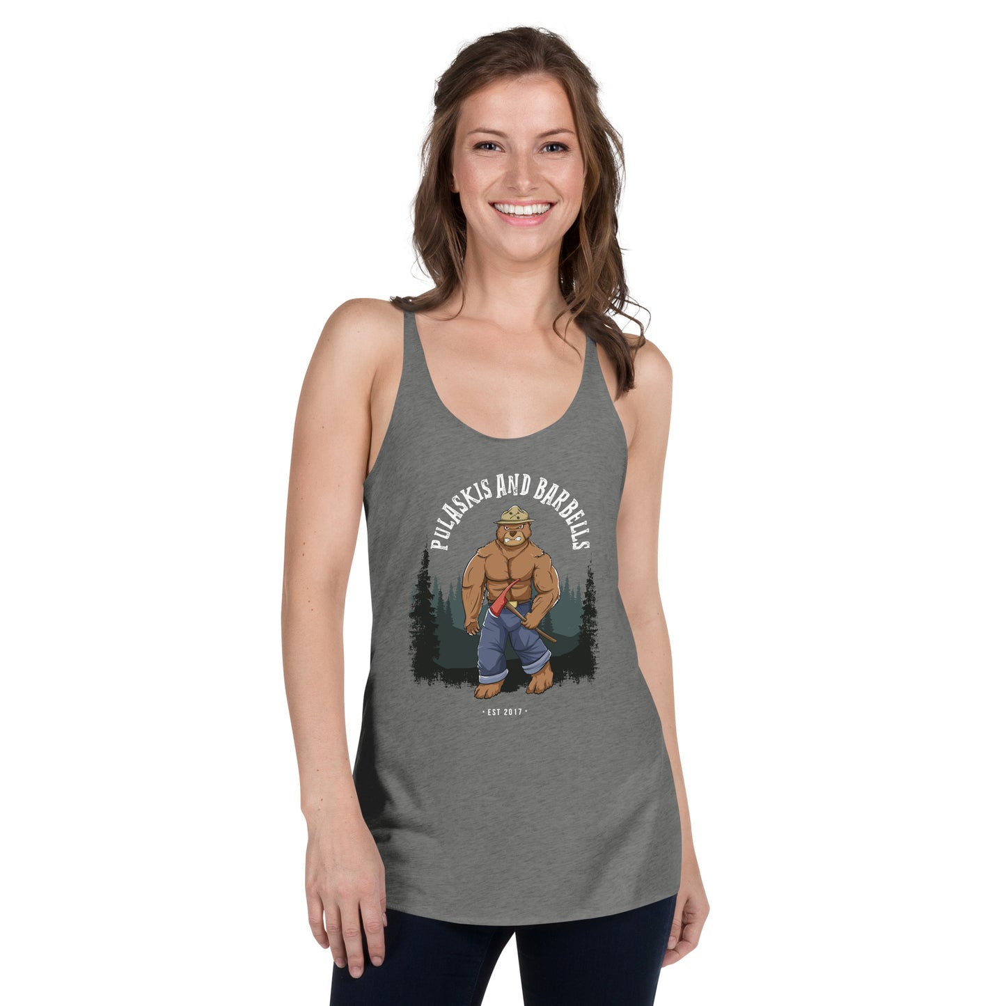 Women's Racerback Tank Smokey