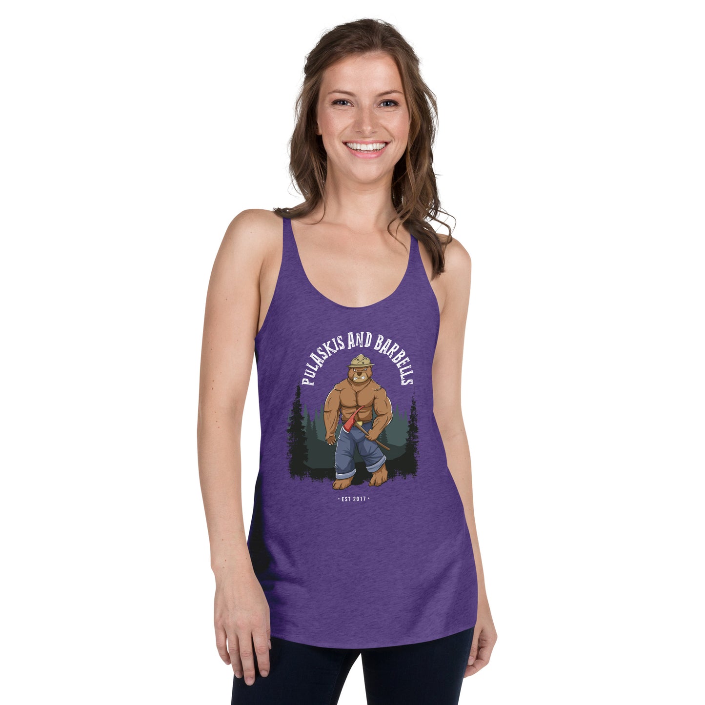 Women's Racerback Tank Smokey