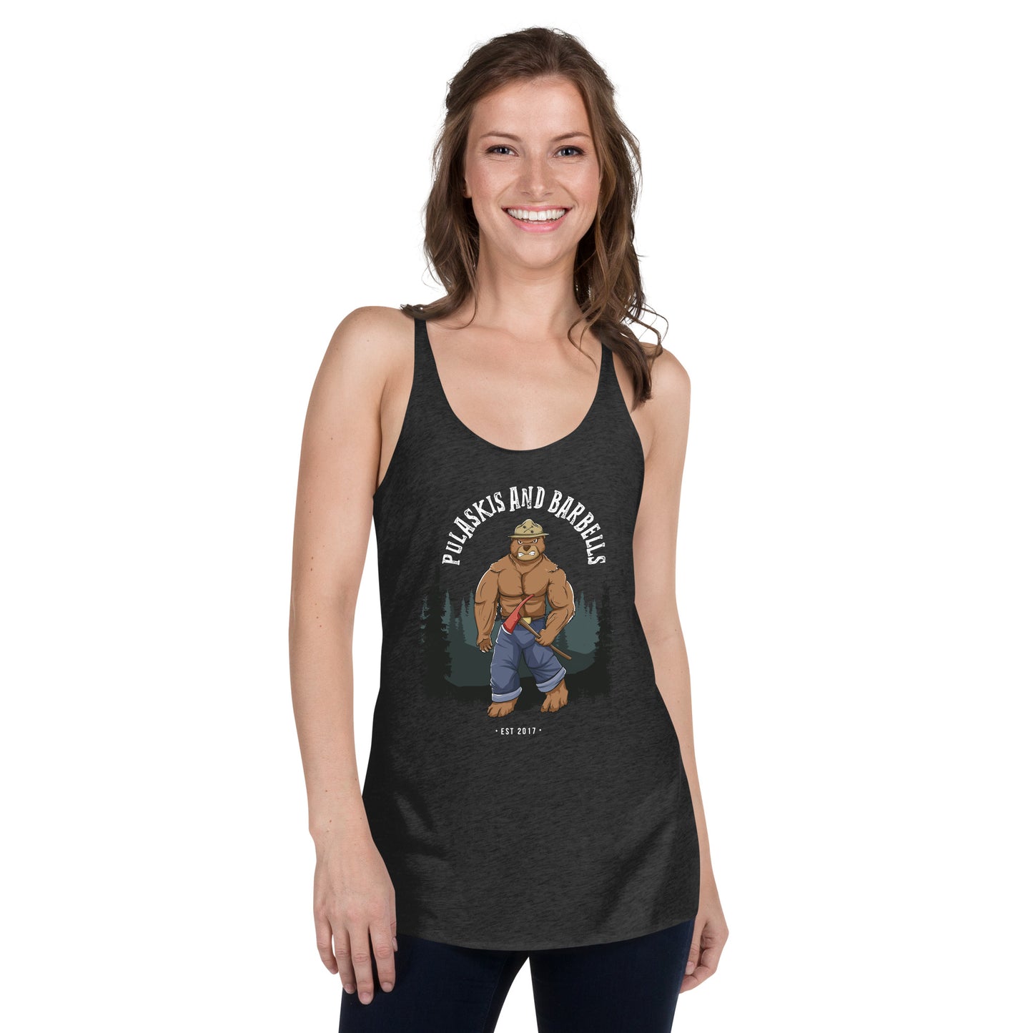 Women's Racerback Tank Smokey