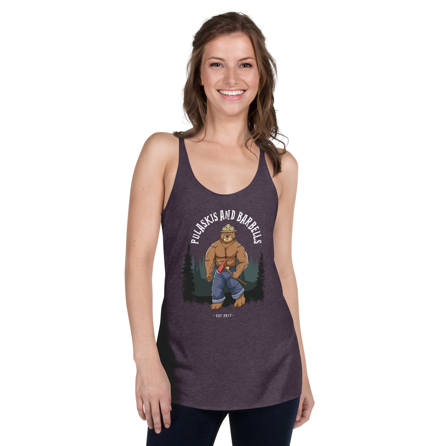 Women's Racerback Tank Smokey