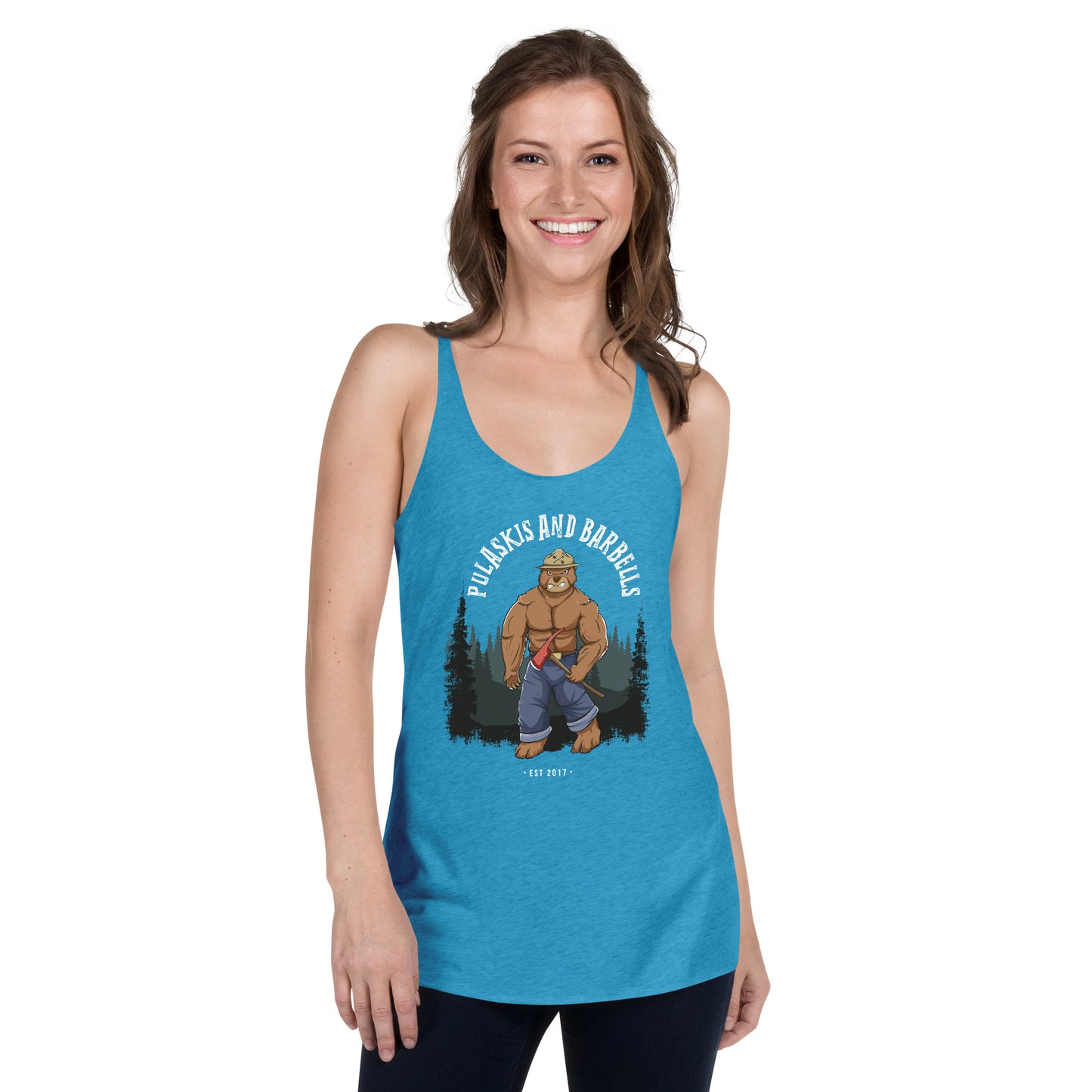 Women's Racerback Tank Smokey